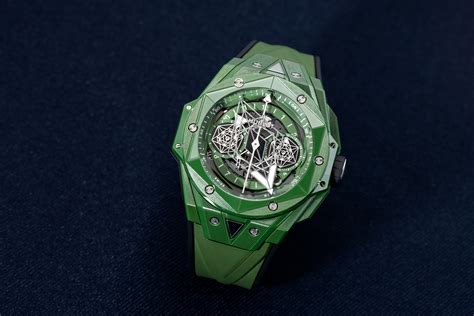 The Hublot Sang Bleu II In Scratch Resistant Materials 